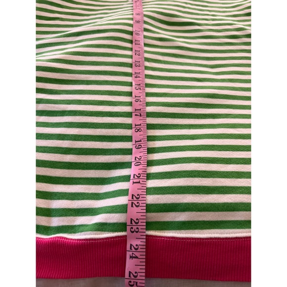 We The Free Free People Striped Sweatshirt Green Pink White OB1717006 Womens M - Picture 8 of 9